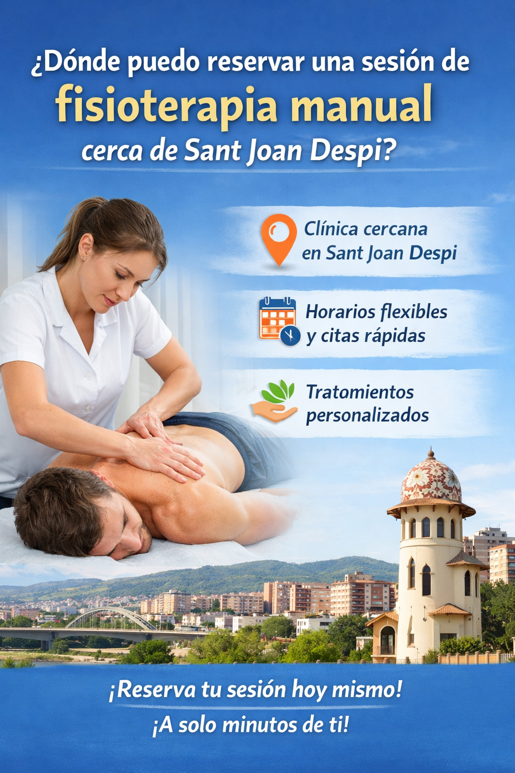Donde puedo reservar una sesion de fisioterapia manual cerca de Sant Joan Despi - Fisioterapia Sant Joan Despi