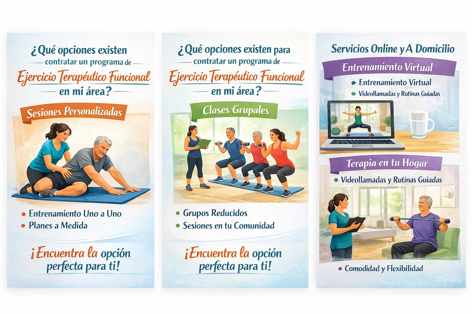 ¿Qué opciones existen para contratar un programa de ejercicio terapéutico funcional en mi área? Que opciones existen para contratar un programa de ejercicio terapeutico funcional mi area - ¿Qué opciones existen para contratar un programa de ejercicio terapéutico funcional en mi área?