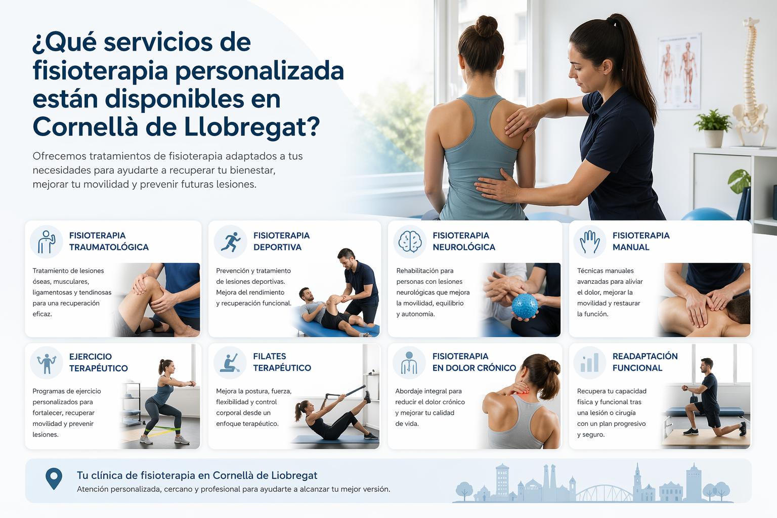 Que servicios de fisioterapia personalizada estan disponibles en Cornella de Llobregat 1 - Rehabilitacion Fisica Cornella de Llobregat
